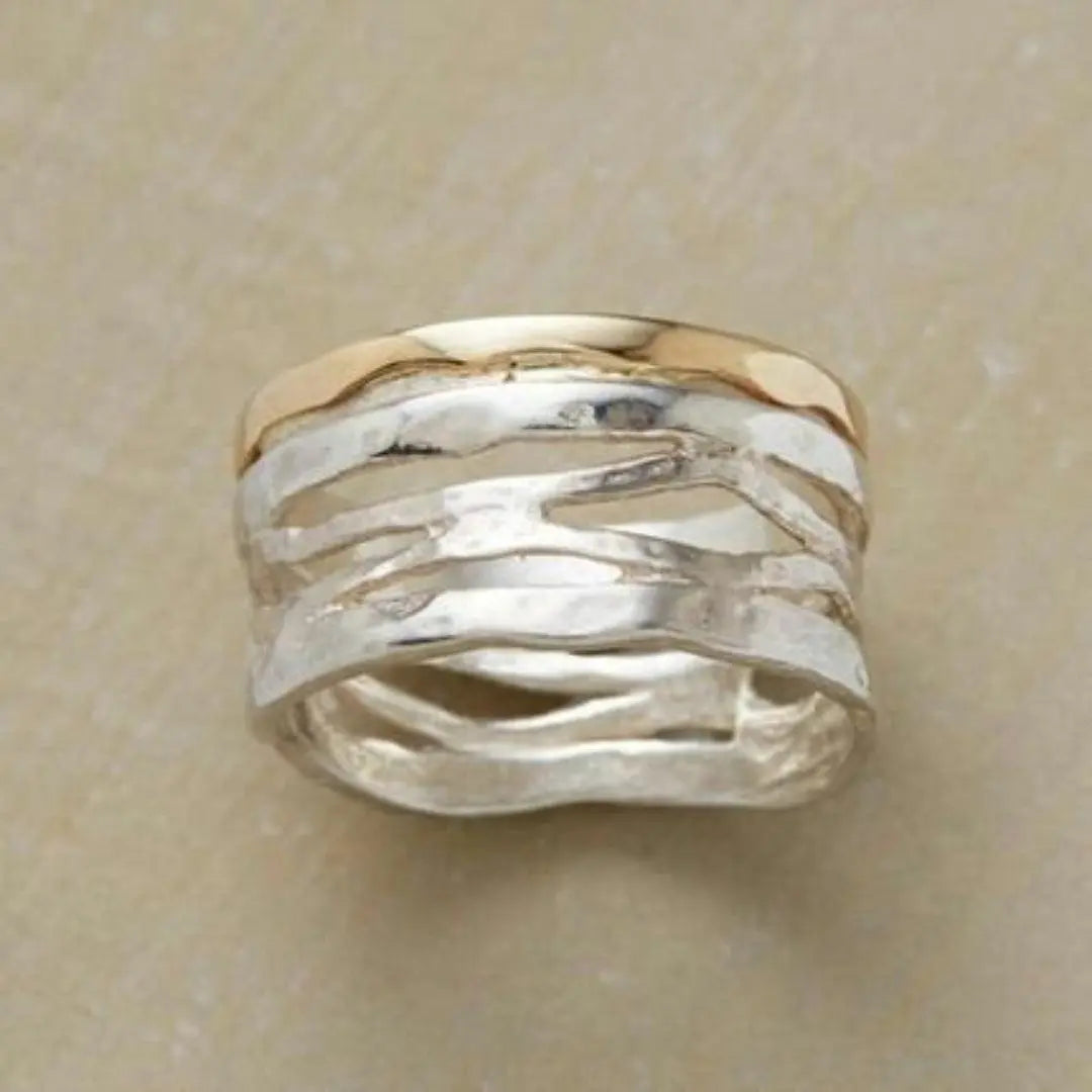 Vintage Gold Hollow Ring for Women 0