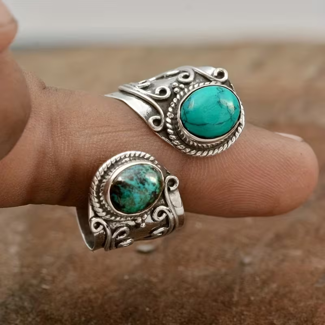 Vintage Gold Mosaic Gem Ring for Women 1