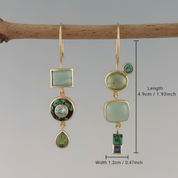 Vintage Green Earrings for Women 2