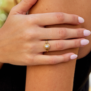 Vintage Pearl Ring for Women - Elegant Gold Design 5